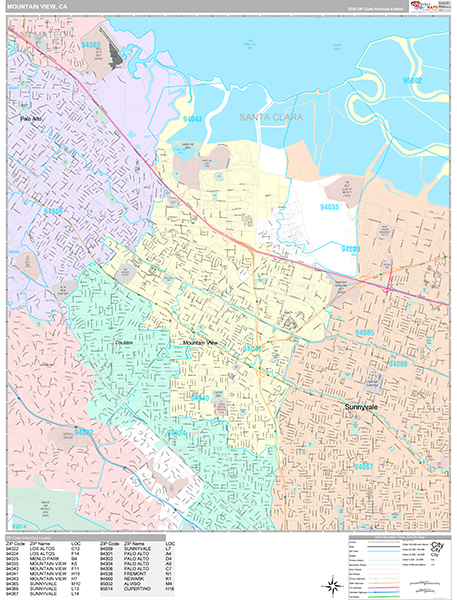 Mountain View Map Premium Style